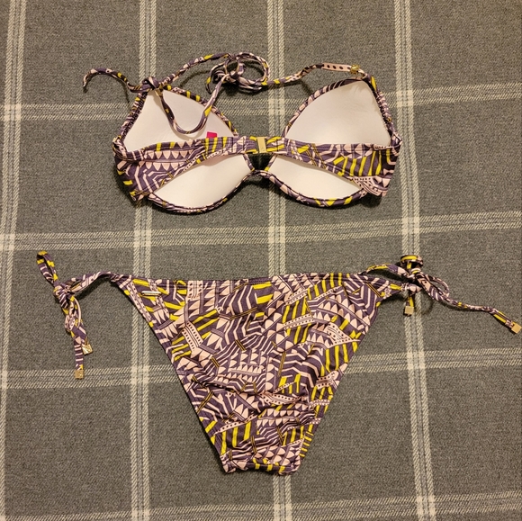 Victoria's Secret Purple/Neon String Bikini (2pc) - Picture 2 of 9